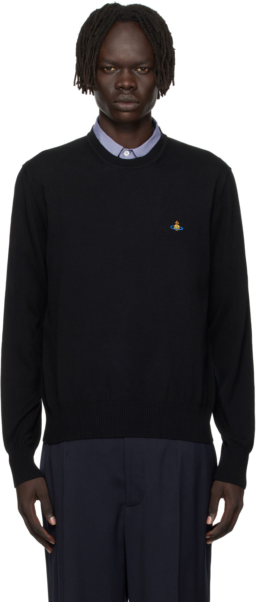 Cветр Vivienne Westwood Vivienne Westwood Alex Round Neck Sweater чорний | 27010012-Y001V-