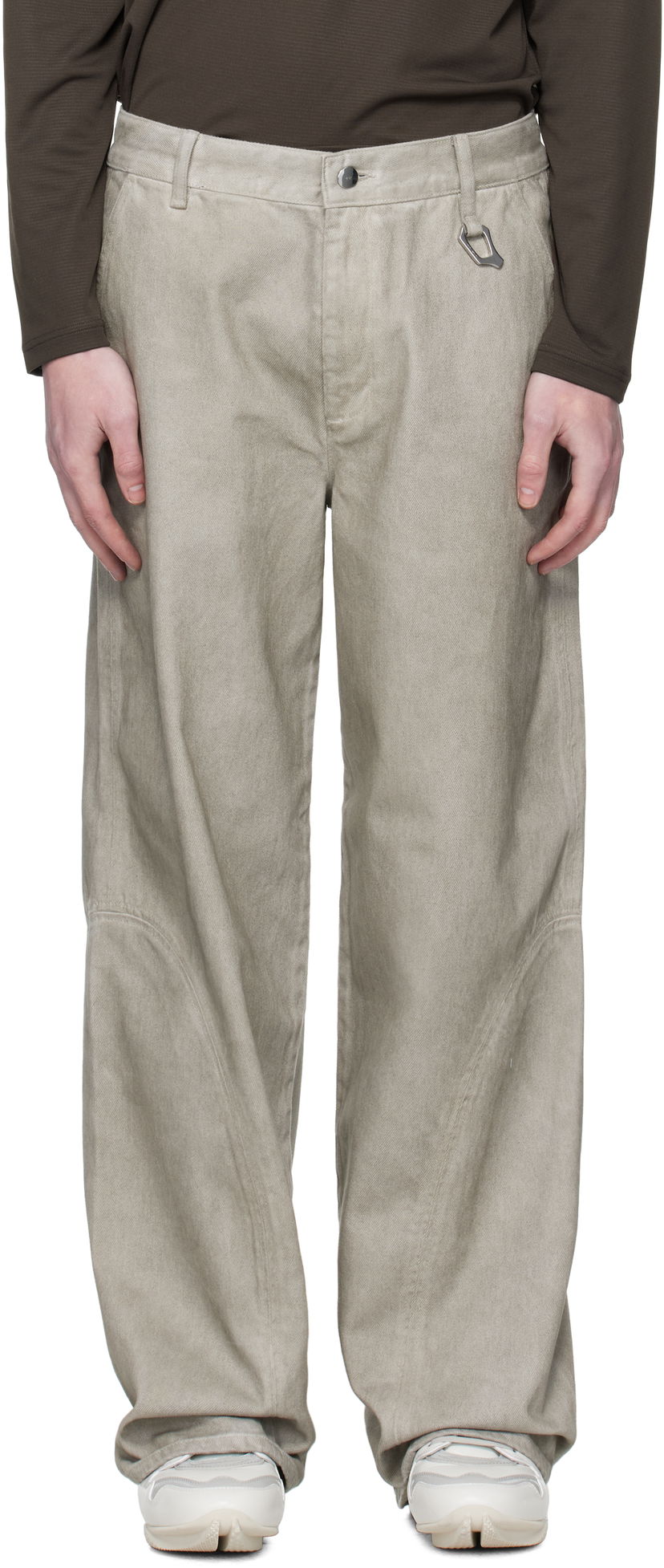 Джинси HELIOT EMIL HELIOT EMIL Basalt Loose Fit Jeans бежевий | PREAW25_M_10_189_DGY05WSH_CO