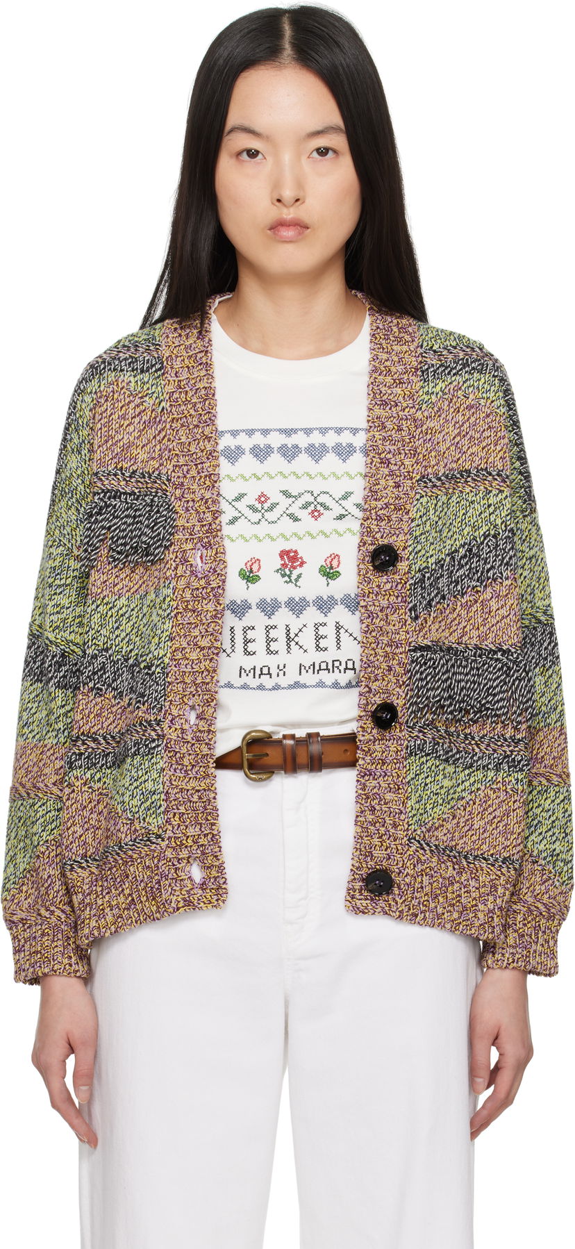 Cветр Max Mara Weekend Max Mara Bric Knit Cardigan Різнокольоровий | 2515341021600