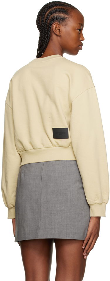 Світшоти We11done Cursive Crop Sweatshirt бежевий | WD-TS3-22-860-W-BG, 2