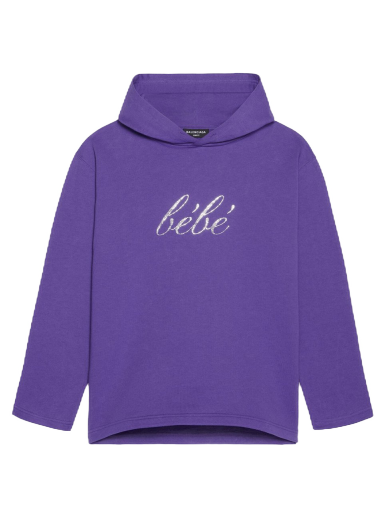 Світшоти Balenciaga Bebe Cropped Hoodie Фіолетовий | 670946TLVH50553