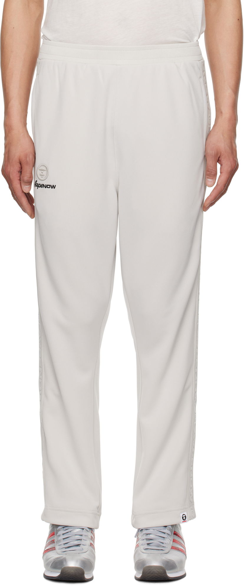 Спортивні штани AAPE by A Bathing Ape AAPE by A Bathing Ape 'AAPE Now' Sweatpants білий | AAPPTMB674XXNGYR