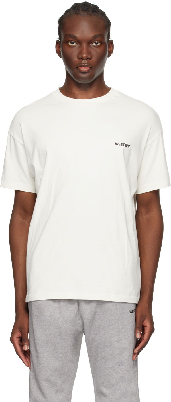 Футболка We11done Patch T-Shirt білий | WD-TT1-23-796-U-IV