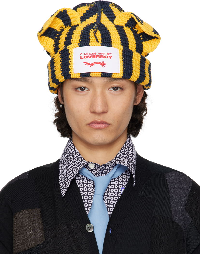 Шапка Charles Jeffrey Loverboy Charles Jeffrey LOVERBOY Chunky Knit Ears Beanie чорний | 54130308
