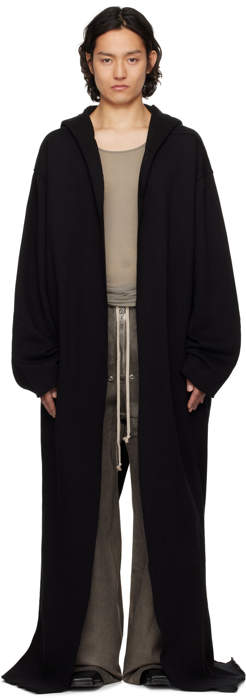 Cветр Rick Owens Rick Owens DRKSHDW Hollywood Dragging Hoodie чорний | DU01E3277 F