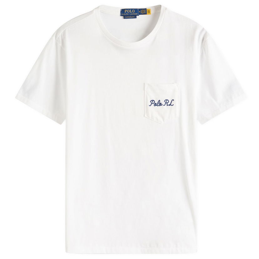 Футболка Polo by Ralph Lauren Ralph Lauren Custom Slim Fit Pocket T-Shirt білий | 710969631001