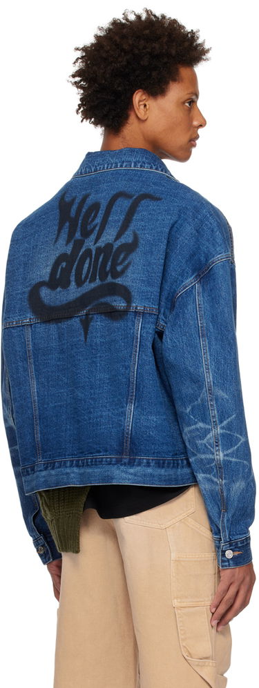 Куртка We11done We11done Printed Denim Jacket Синій | WD-DJ3-22-376-U-BL, 2