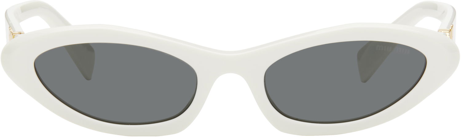 Сонцезахисні окуляри Miu Miu Miu Miu Pointed Cat Eye Acetate Sunglasses білий | 0MU 09YS 8056597897761, 0