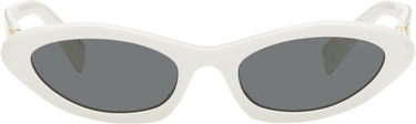 Сонцезахисні окуляри Miu Miu Miu Miu Pointed Cat Eye Acetate Sunglasses білий | 0MU 09YS 8056597897761, 0