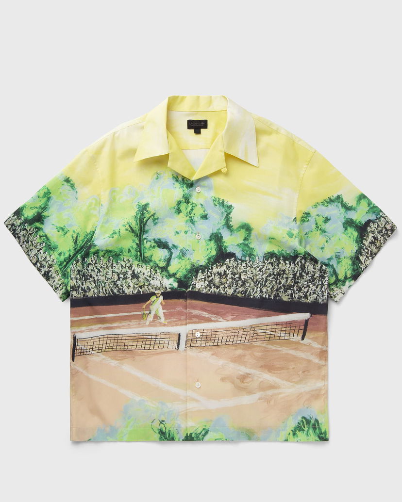 Сорочка Lacoste Tennis Court Print Relaxed Fit Shirt Жовтий | CH7469-WH3