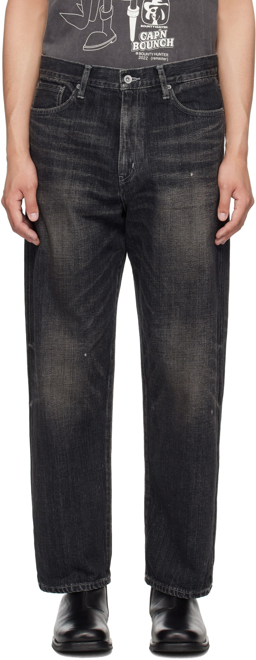 Джинси Neighborhood Neighborhood Washed DP Basic Jeans чорний | 251XBNH-PTM05