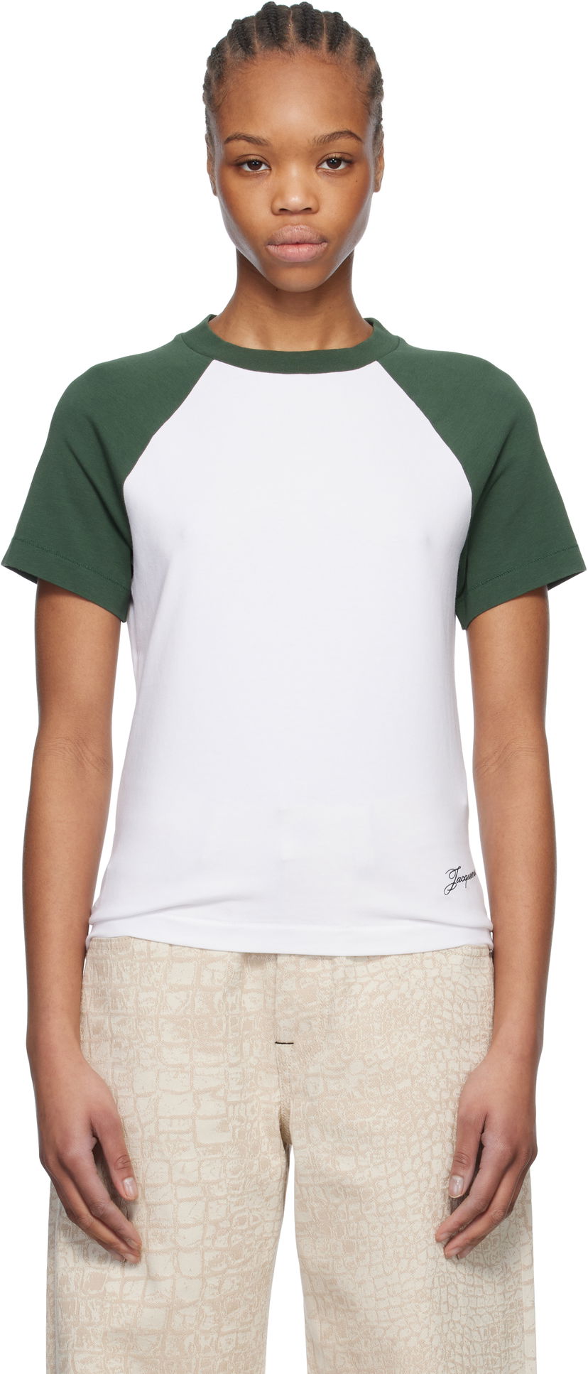 Футболка Jacquemus Jacquemus La Croisière 'The Baseball Mini' T-Shirt білий | 25E251JS205-2031