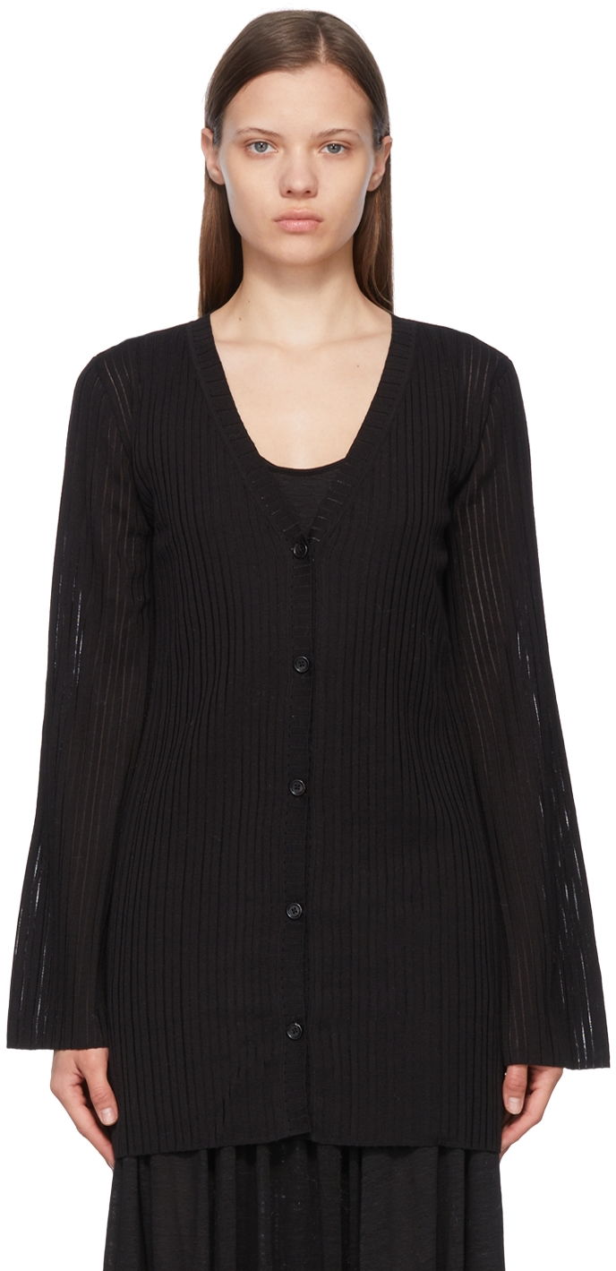 Cветр CHLOÉ Silk Buttoned Cardigan чорний | CHC22UMC05520