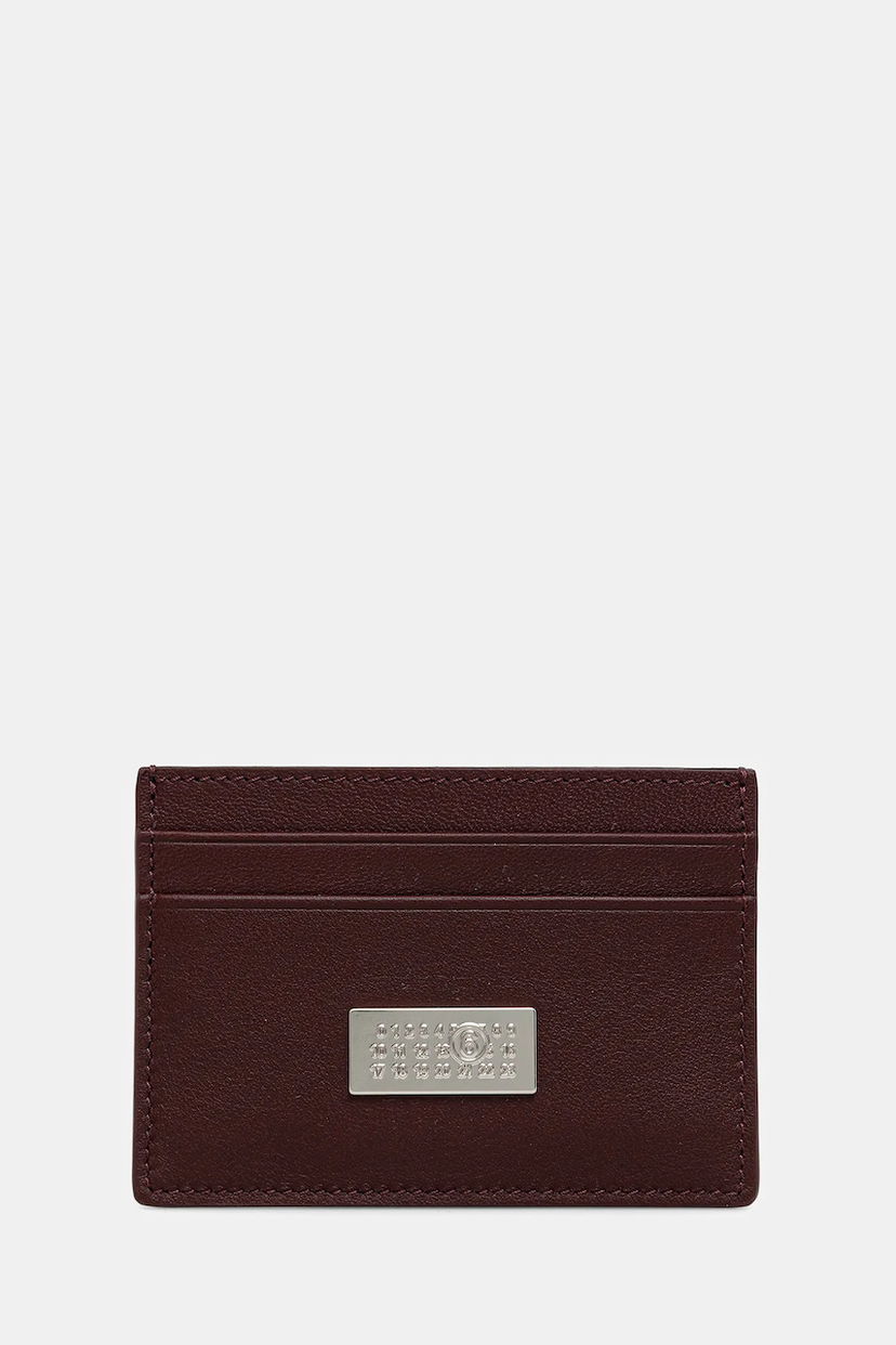 Гаманець Maison Margiela MM6 Maison Margiela Leather Card Holder Бордовий | SA5UI0026.P8332.T5016