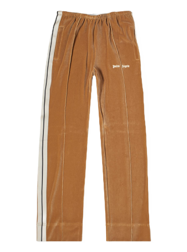 Спортивні штани Palm Angels Velvet Loose Track Pants бежевий | PWCJ010F23FAB0026103