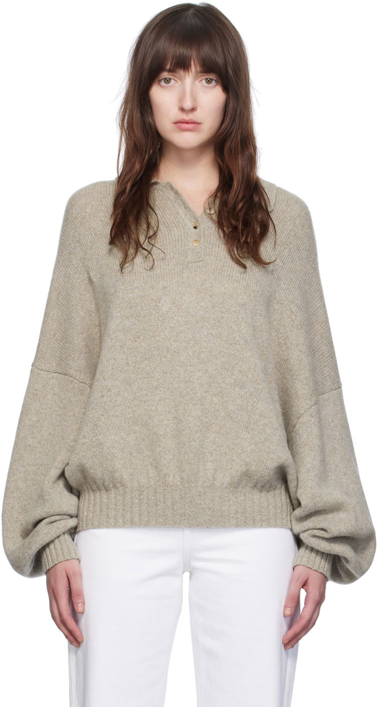 Cветр Khaite The Rene Sweater бежевий | 9615615