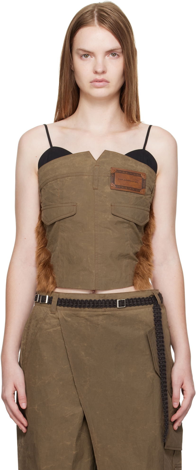Безрукавка Andersson Bell Andersson Bell Trouser Custom Bustier Top Коричневий | atb1354w