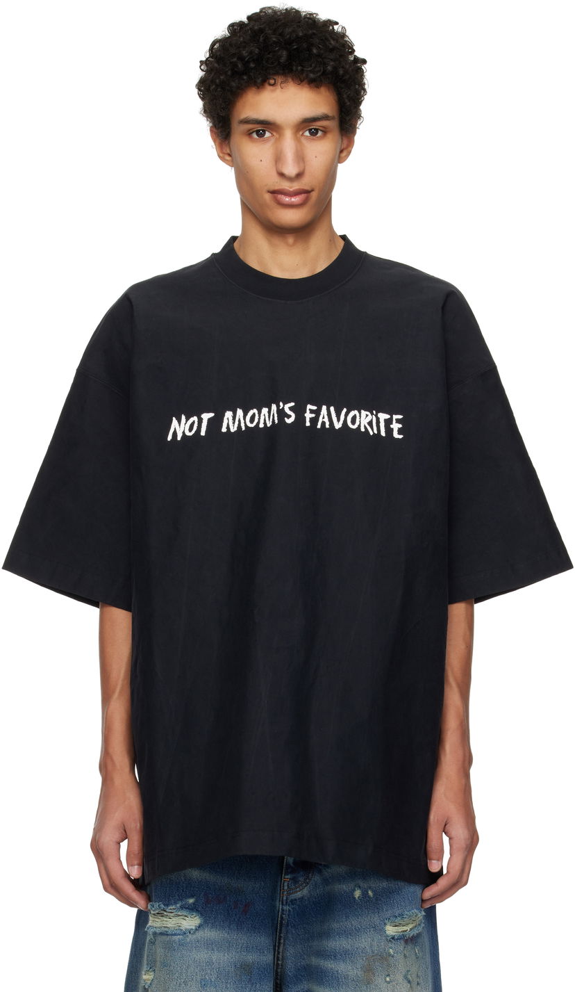 Футболка VETEMENTS Vetements 'Not Mom's Favorite' T-Shirt чорний | UA66TR100B