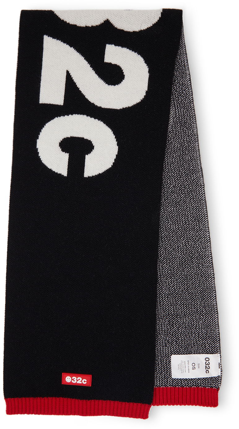 Шарф 032C Exclusive Knit Scarf чорний | SP21-A-4000 KNIT
