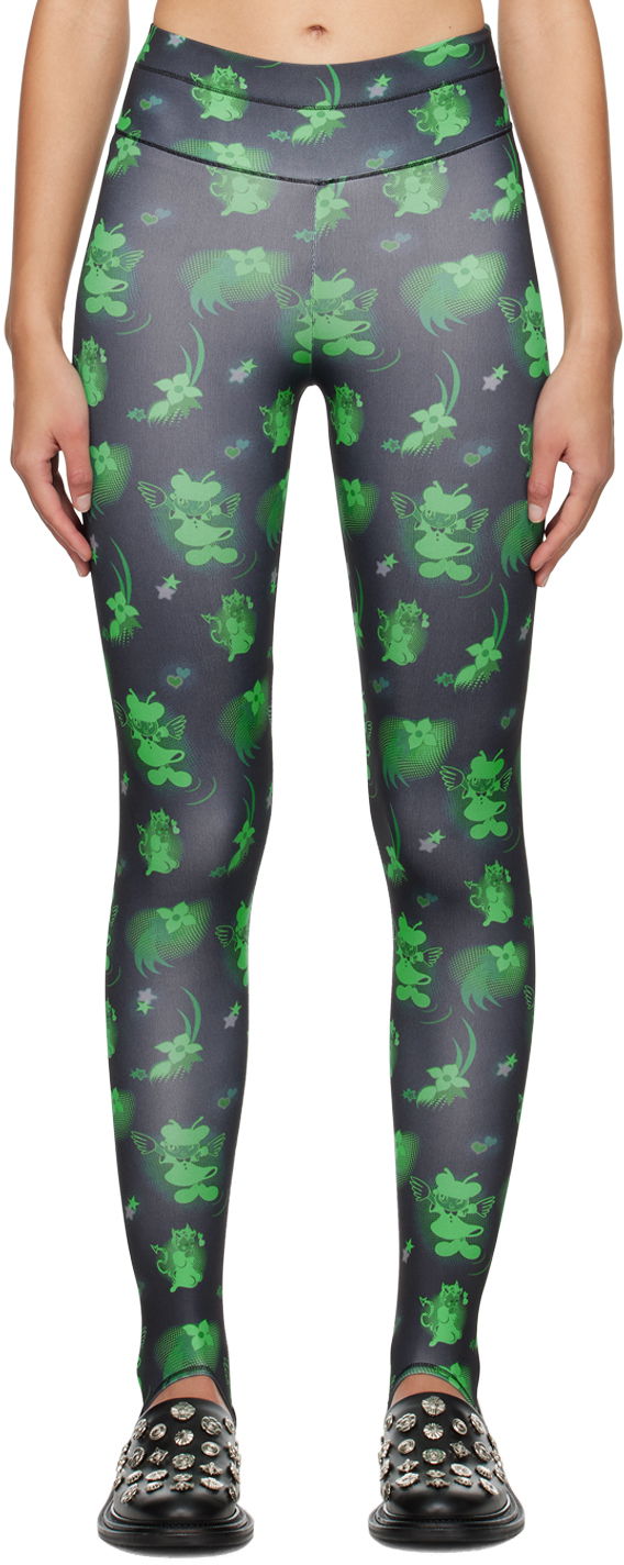 Легінси Chopova Lowena Cartoon Print Leggings Зелений | 4093
