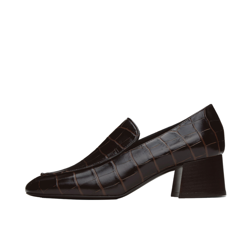 Кросівки та взуття TOTEME Block-Heel Loafers Коричневий | 241-WAS983-LE0023
