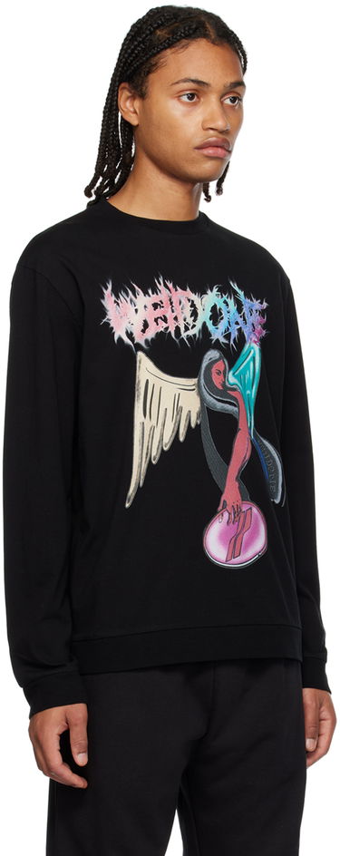 Світшоти We11done We11done Graphic Print Sweatshirt чорний | WD-TS3-23-785-U-BK, 1