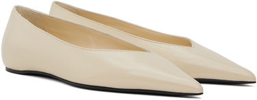 Одяг TOTEME TOTEME Asymmetric Ballerina Flats бежевий | 241-WAS990-LE0046, 3