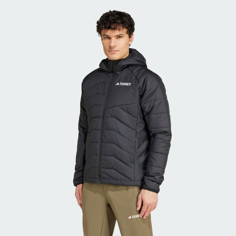 Пуховик adidas Performance Insulated Hooded чорний | IM7683