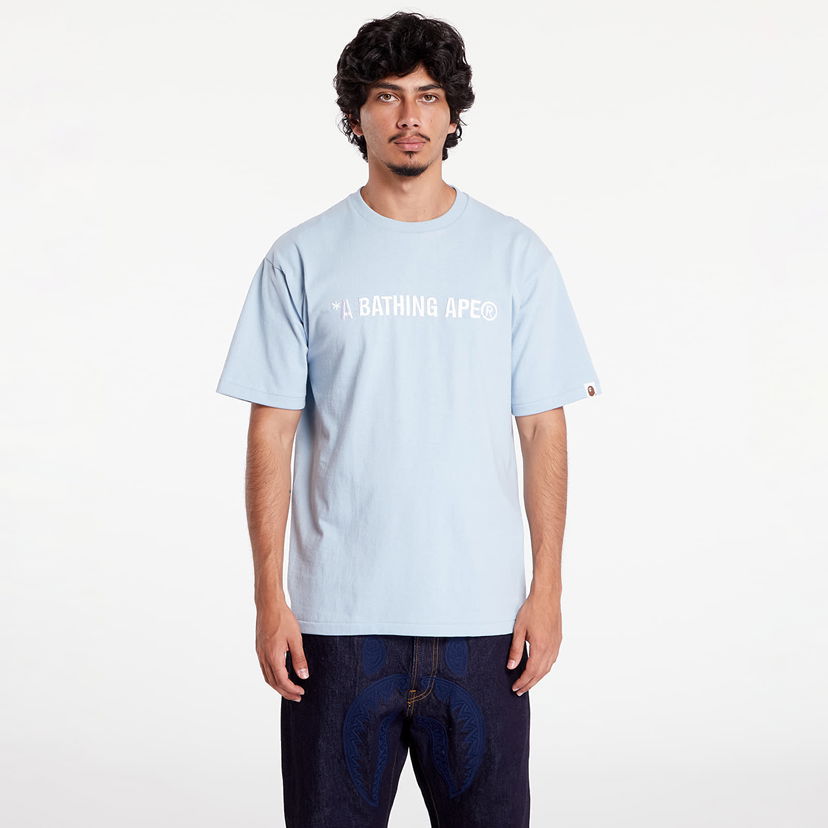 Футболка BAPE A BATHING APE A Bathing Ape Logo Tee Sax Синій | 001TEK301321M SAX