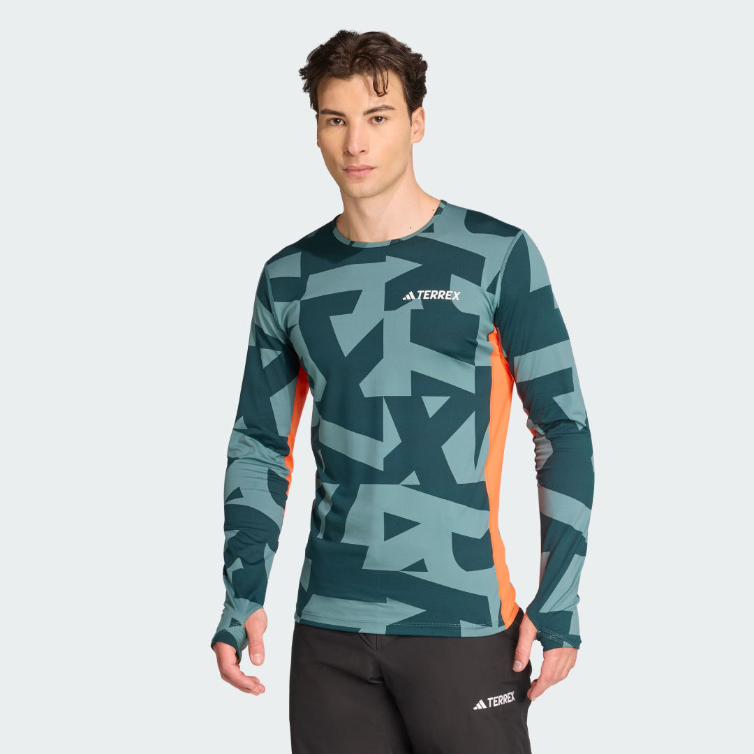 Футболка adidas Performance Long Sleeve Base Layer Tee Зелений | JP2756, 0
