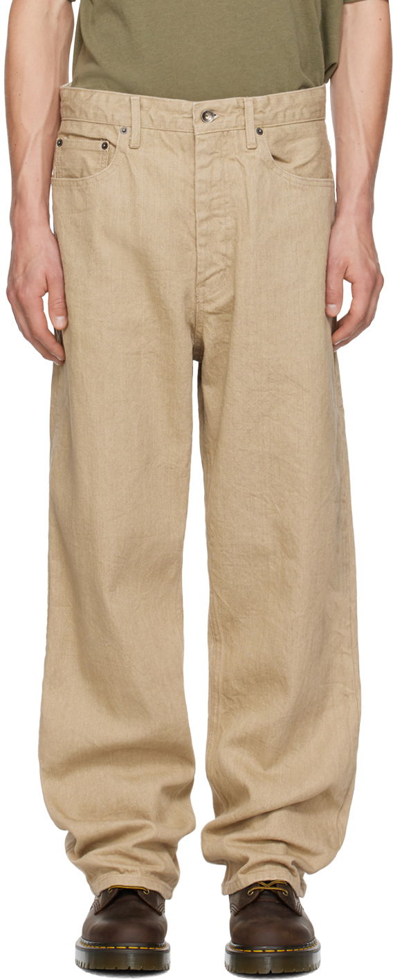 Джинси Engineered Garments Khaki RF Jeans бежевий | 24F1F032