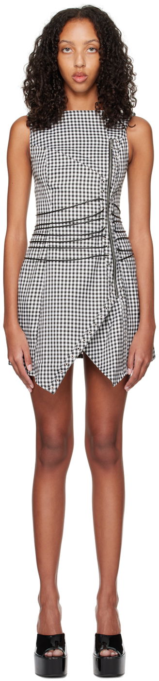 плаття Miaou Miaou Work Capsule Celestial Gingham Mini Dress чорний | 5024GINOND
