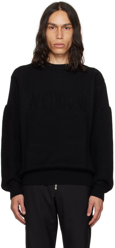 Cветр We11done We11done Square Patch Sweater чорний | WD-KT3-23-643-U-BK, 0