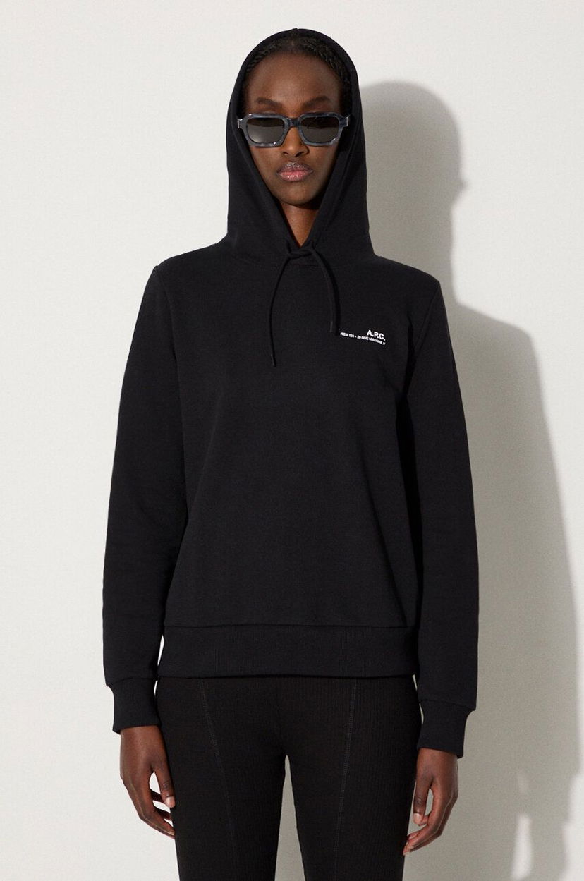 Світшоти A.P.C. Hoodie With Hood чорний | COEAS.F27674