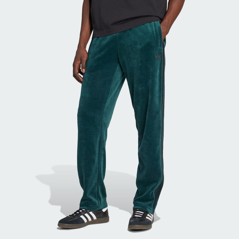 Спортивні штани adidas Performance Adicolor SST Velour Track Pants Зелений | JX1551