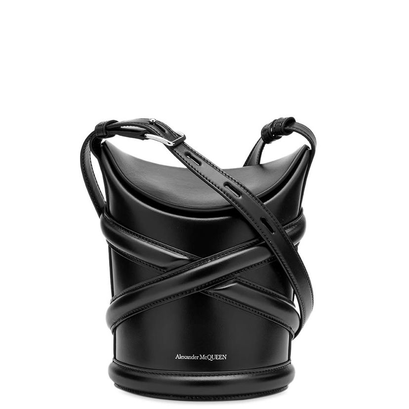 Сумка Alexander McQueen The Curve Small Cross Body Bag Black чорний | 6564671YB40-1000