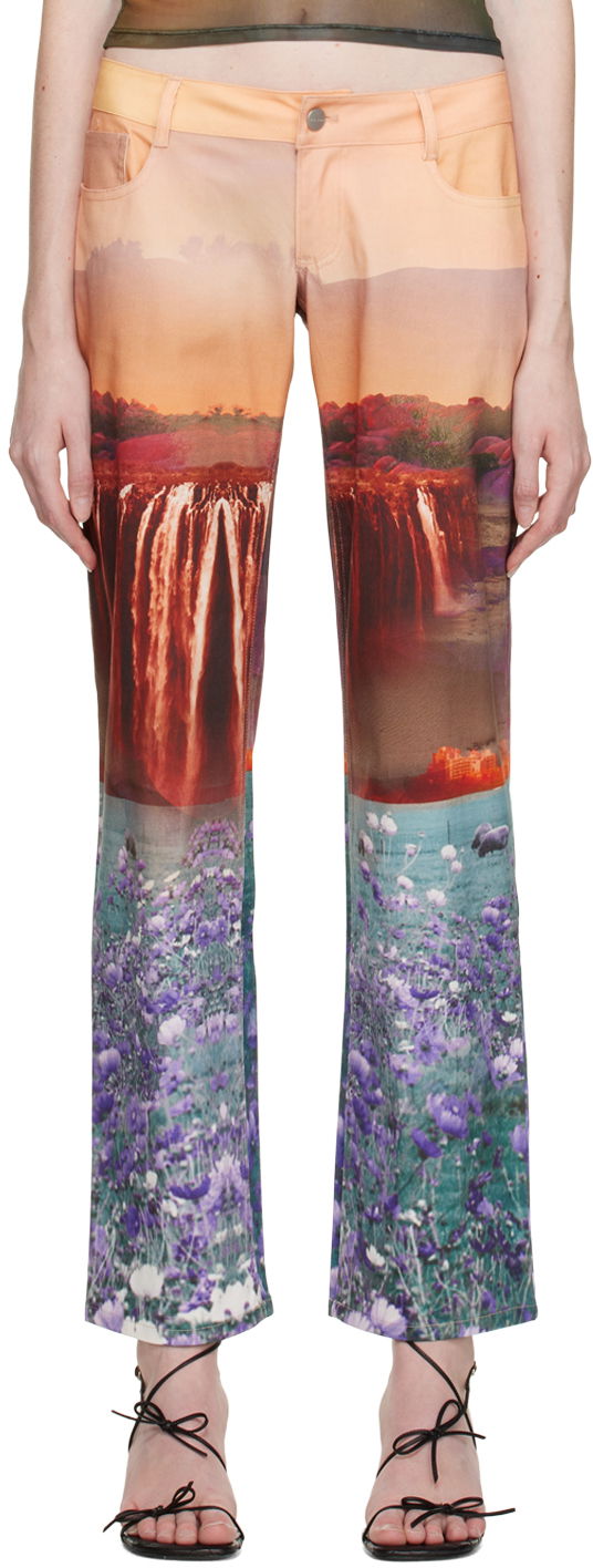 Джинси Miaou Miaou Atlas Print Trousers Різнокольоровий | 1023SCOASL