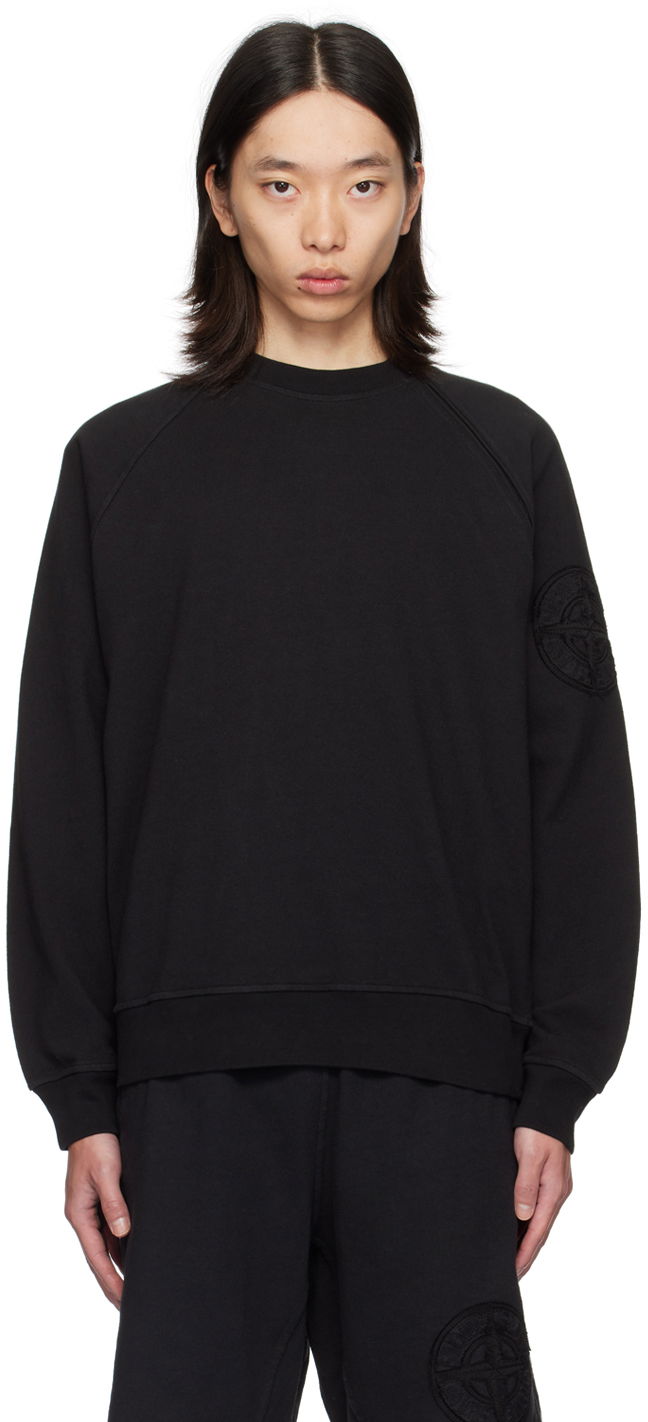 Світшоти Stone Island Black Heavy Sweatshirt чорний | 8115604M2