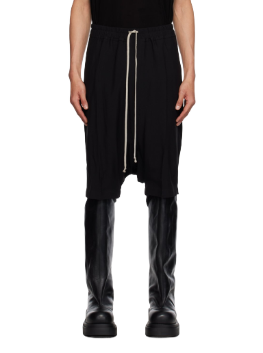 Шорти Rick Owens Pods Shorts чорний | RU02C7384 HY