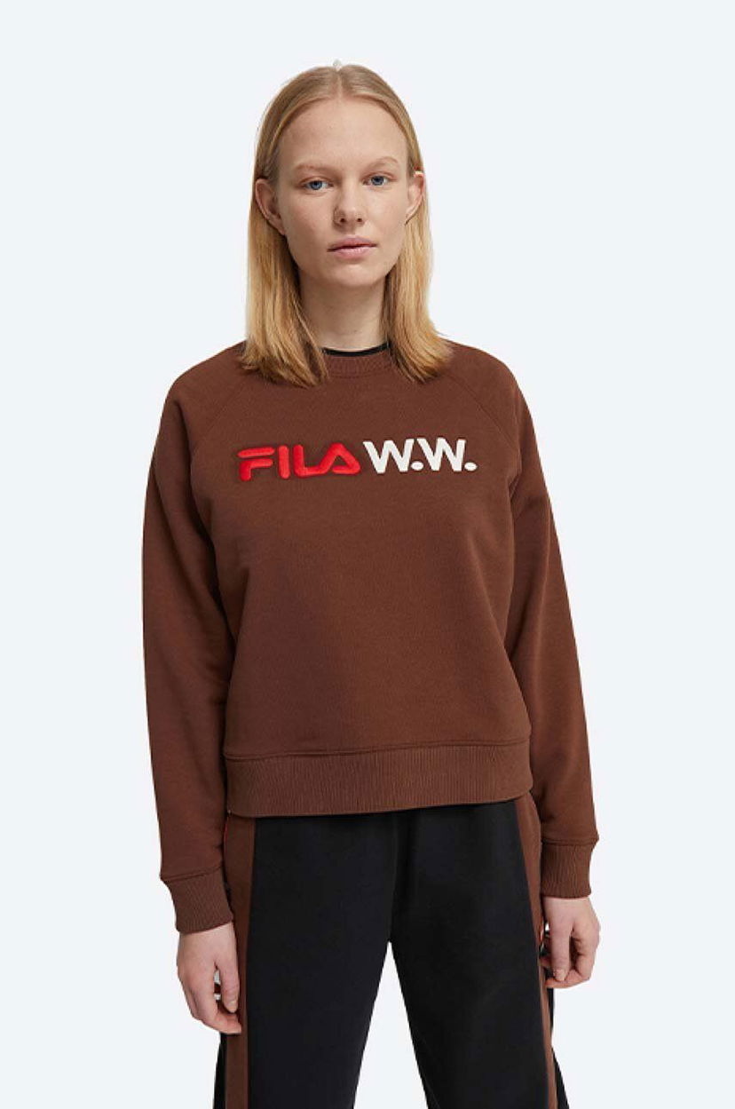 Світшоти WOOD WOOD Elene x Filla Sweatshirt Коричневий | 688375.H95