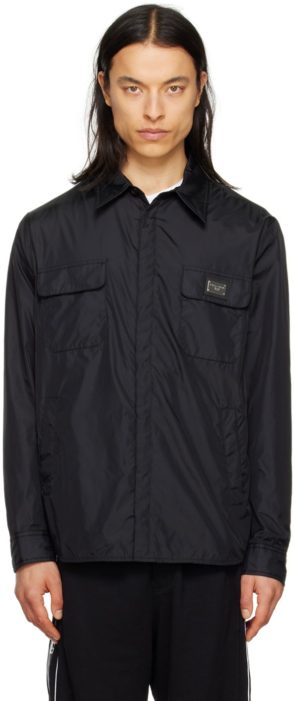 Сорочка Dolce & Gabbana Black Patch Shirt чорний | G5KI7TFUSVF