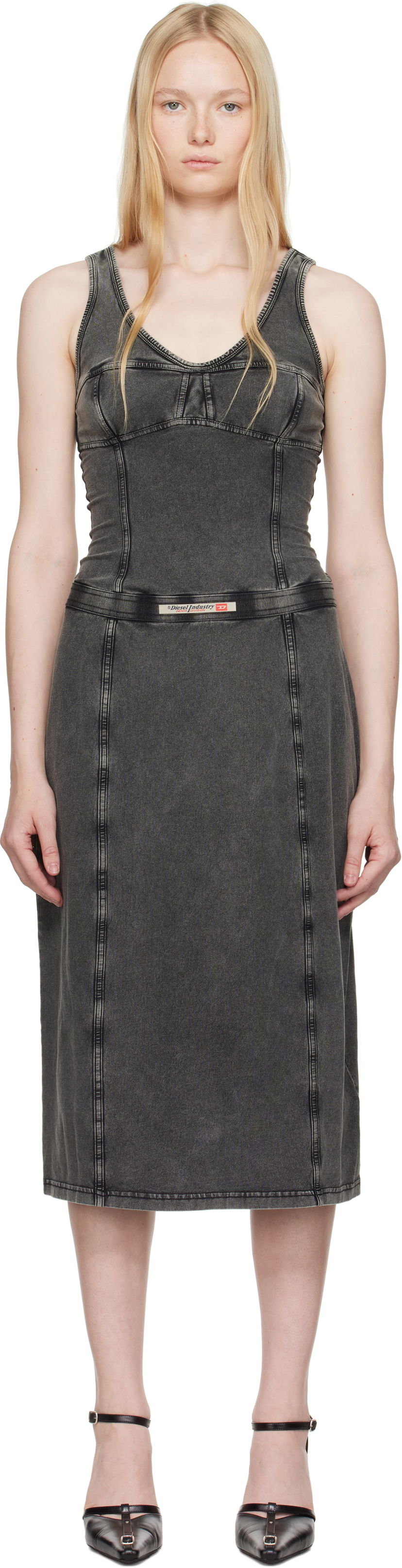 плаття Diesel Diesel D-Inny Midi Dress Сірий | A16591 0NJBJ