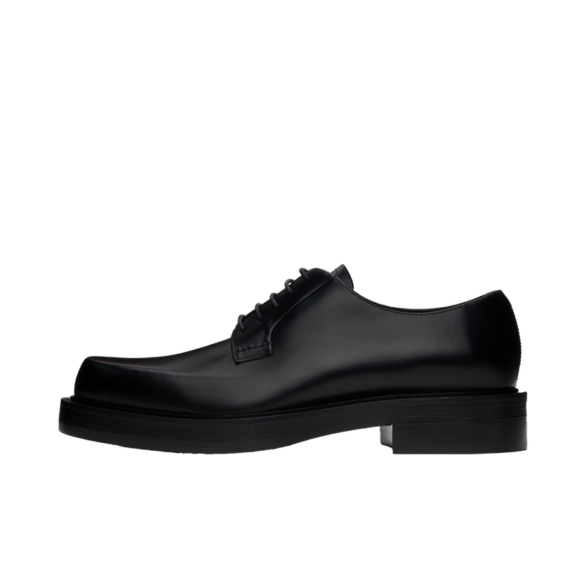 Кросівки та взуття LANVIN Banjo Leather Oxfords чорний | FM-SHGY06-CARA-A24