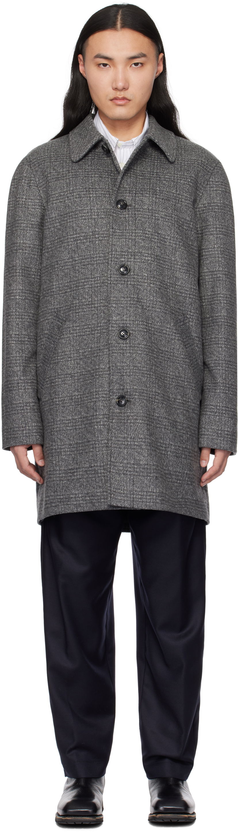 Пальто A.P.C. Wool Car Coat Сірий | WOARE-H01547