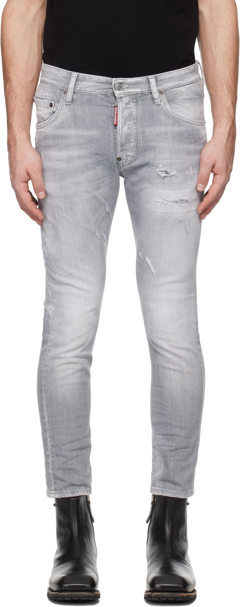 Джинси DSQUARED2 Dsquared2 Skater Jeans Сірий | S74LB1656_S30260
