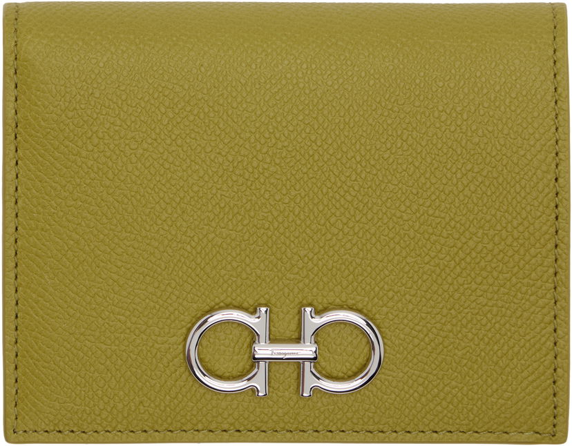 Гаманець FERRAGAMO Ferragamo Gancini Compact Wallet Зелений | 785138