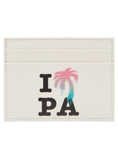 Гаманець Palm Angels I Love PA Card Holder Multi білий | PMND008S23LEA0010484