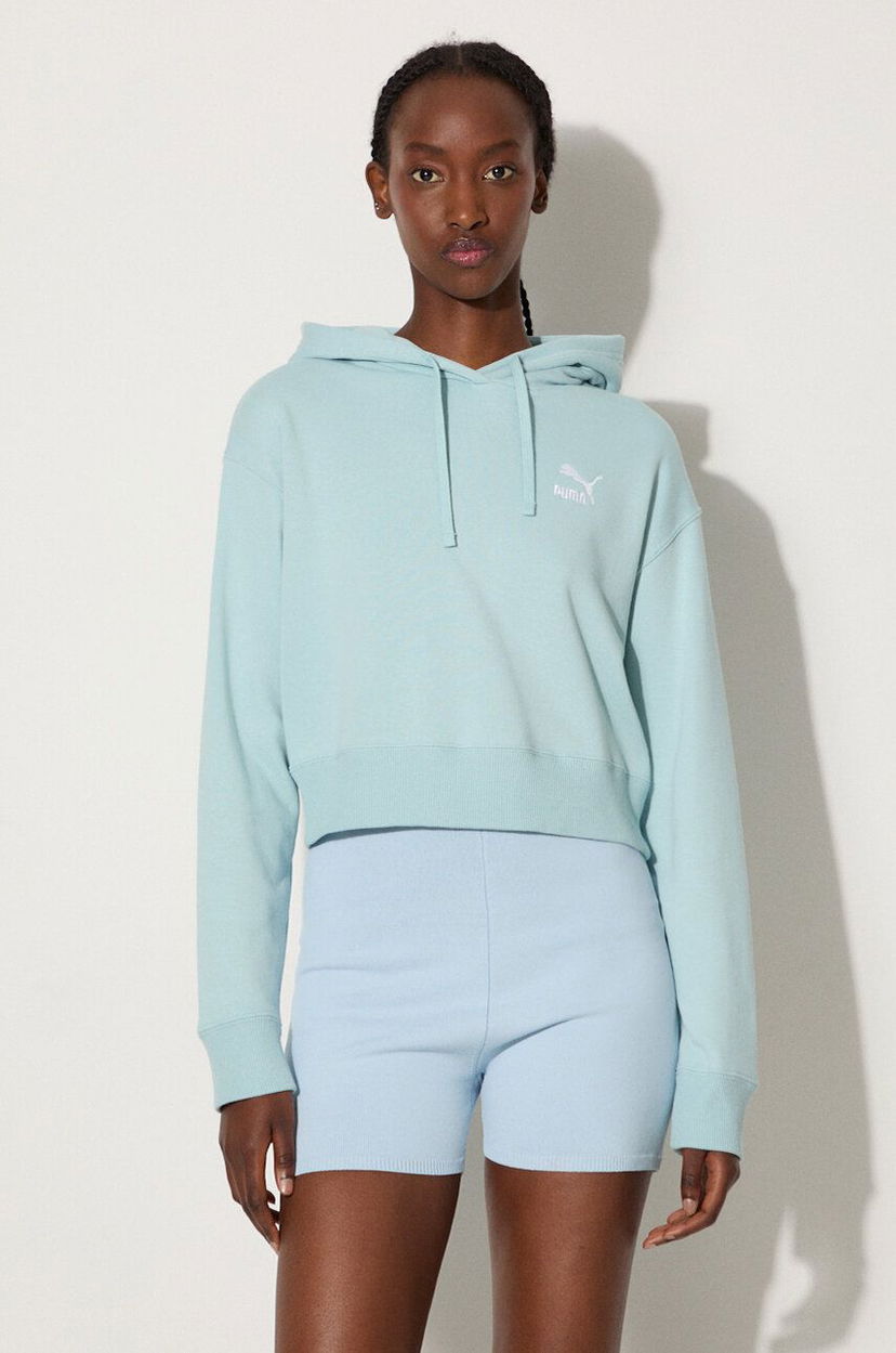 Світшоти Puma Puma Better Classic Cropped Hoodie Синій | 624229