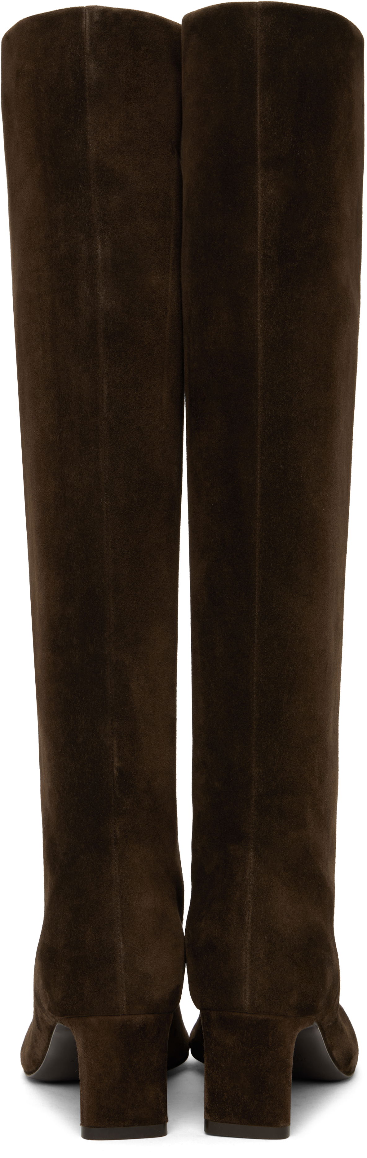Кросівки та взуття Khaite Khaite Ona Suede Knee-High Boots Коричневий | F1099-726, 1