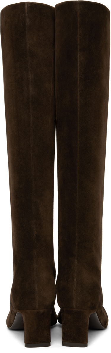 Кросівки та взуття Khaite Khaite Ona Suede Knee-High Boots Коричневий | F1099-726, 1